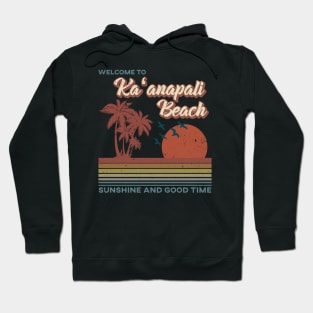 Ka'anapali Beach - Ka'anapali Beach Retro Sunset Hoodie